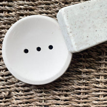 Load image into Gallery viewer, Cream Jesmonite Button Soap Dish
